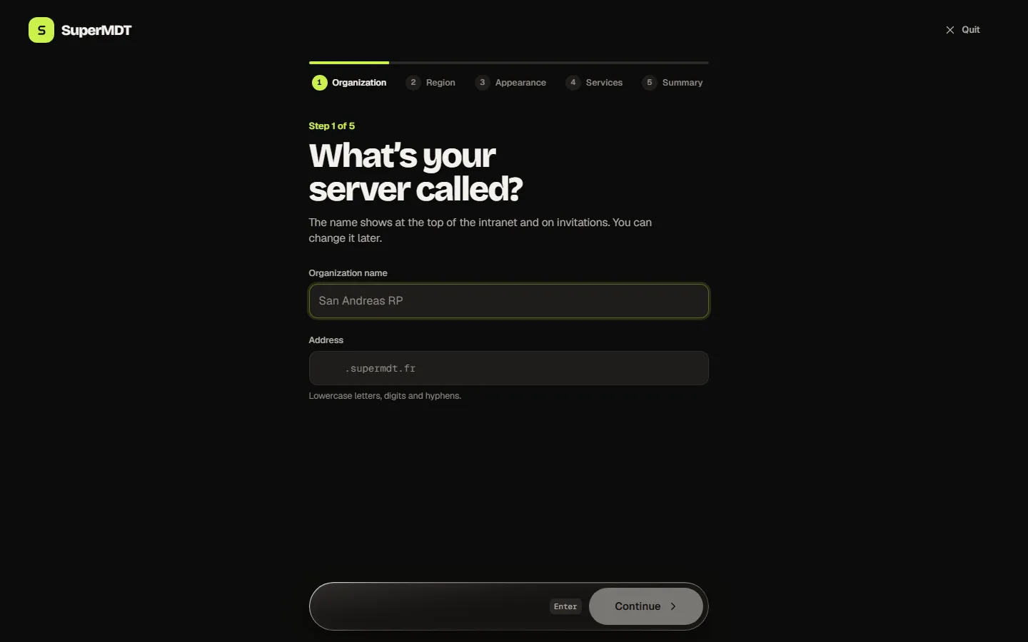 Step 1: your server’s name